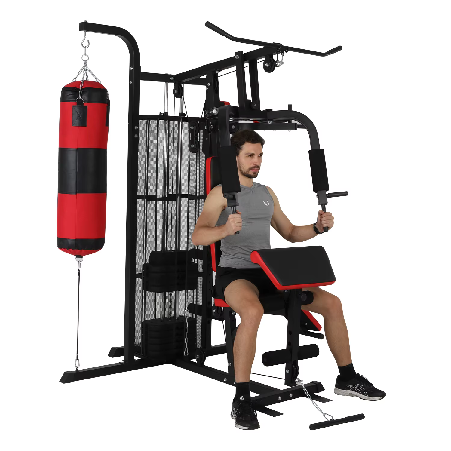 Multifunction 3 Station Home Gym Fitness Equipment — image 2