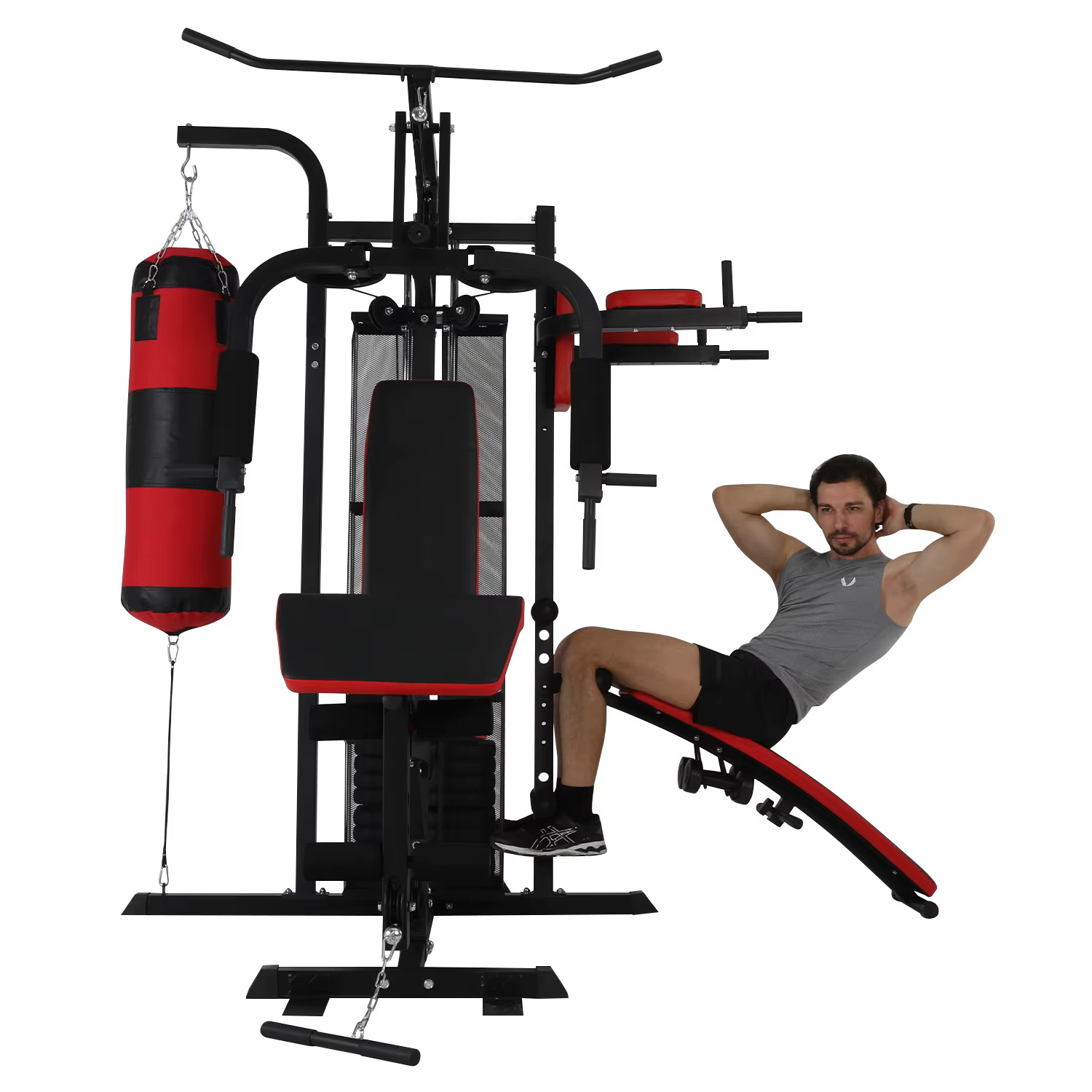Multifunction 3 Station Home Gym Fitness Equipment — image 3