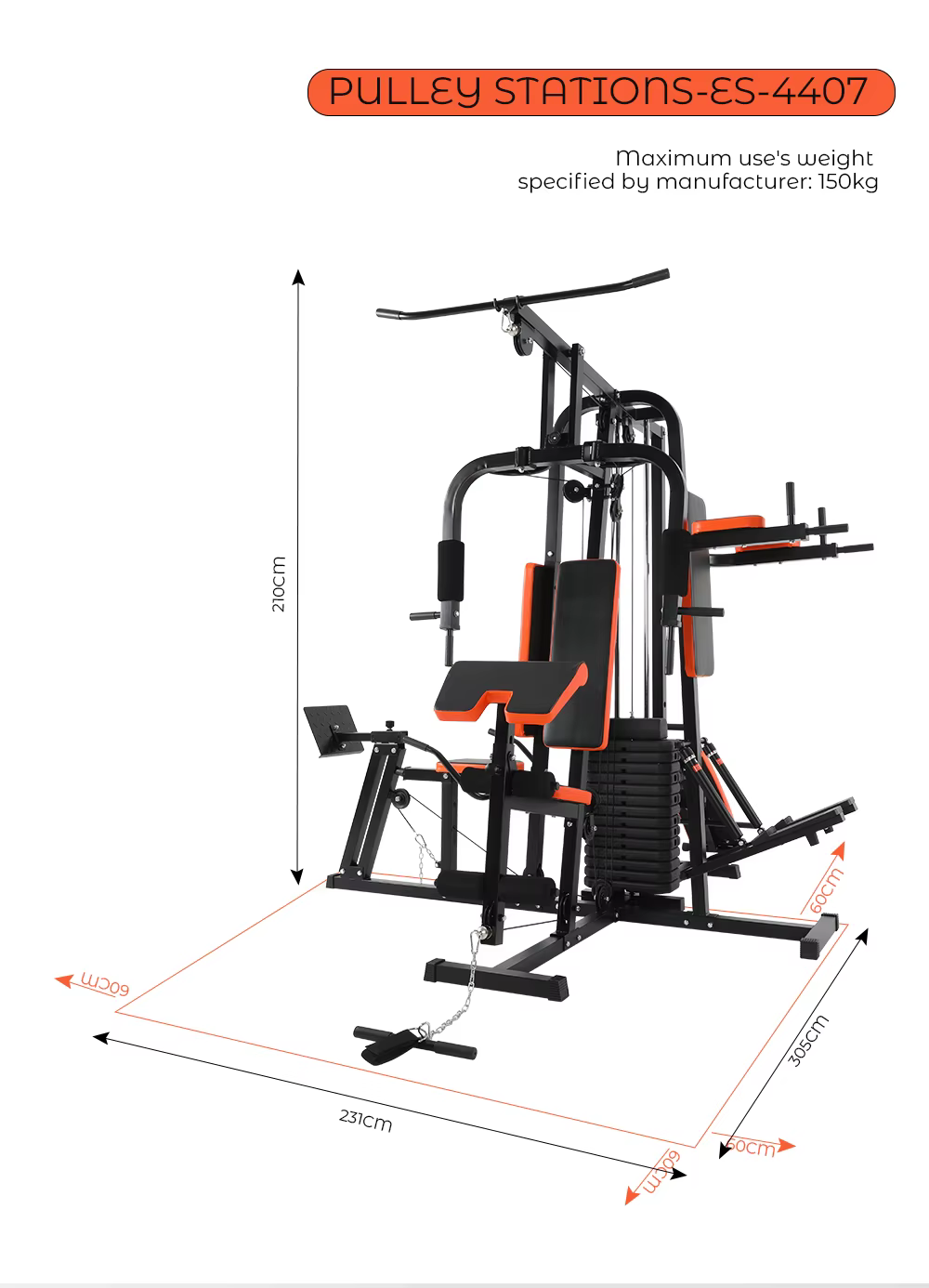 High Quality 4-Multi Station Gym Equipment — image 6