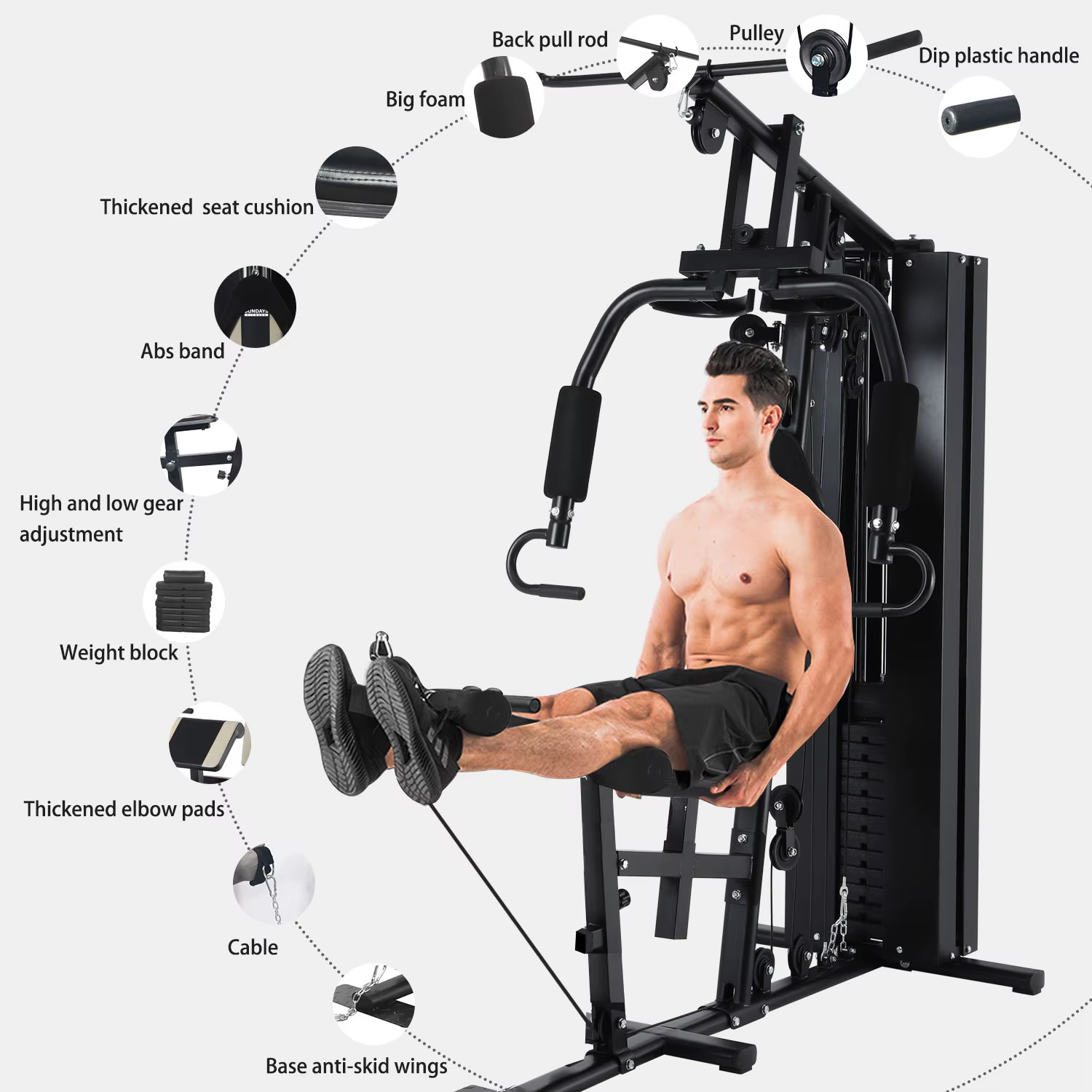 Multifunction Home Gym Fitness Strength Training Machine — image 5
