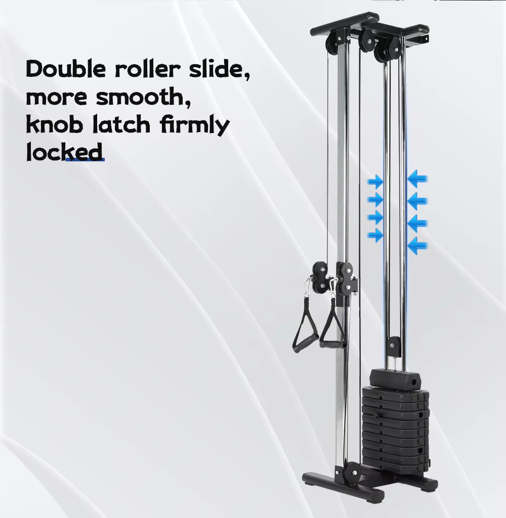 Custom Logo Home Gym Exercise Pulley Station Wall Mount — image 2