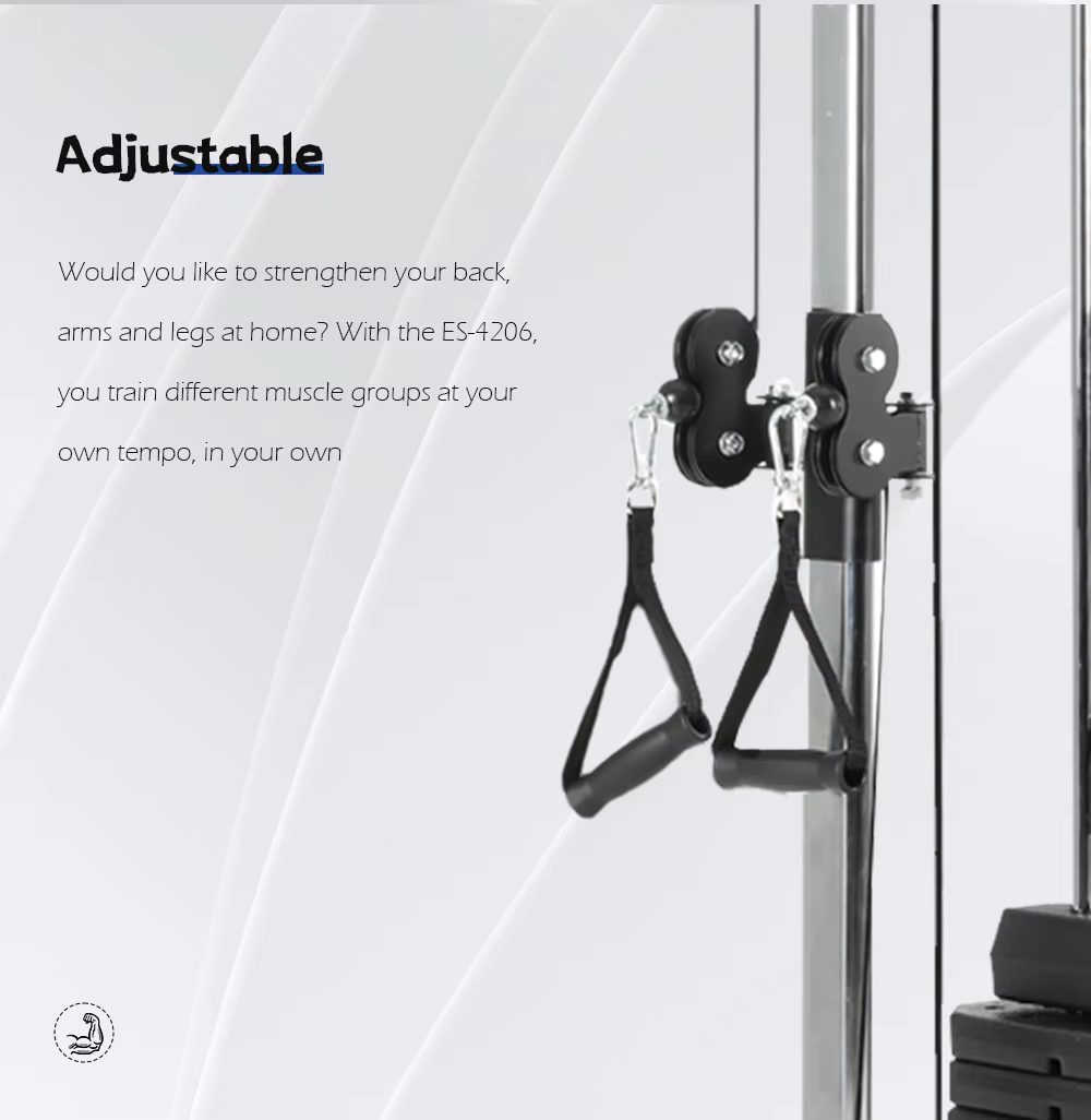 Custom Logo Home Gym Exercise Pulley Station Wall Mount — image 4