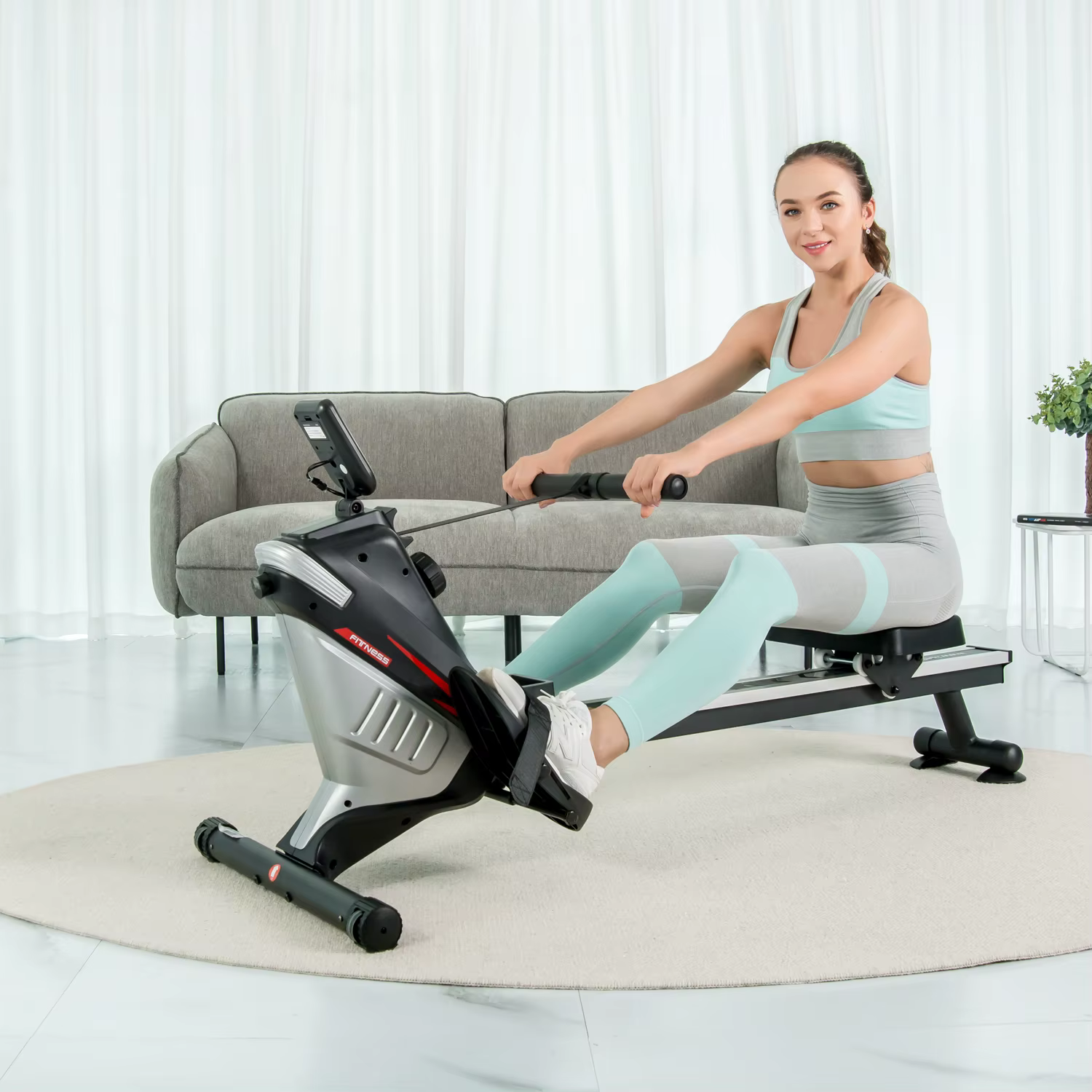Professional Body Building Indoor Exercise Rowing Machine — image 4