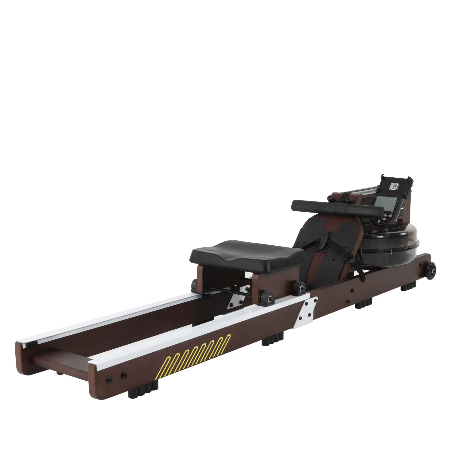 High Quality Home Use Water Rower Adjustable Wood Rowing Machine — image 3