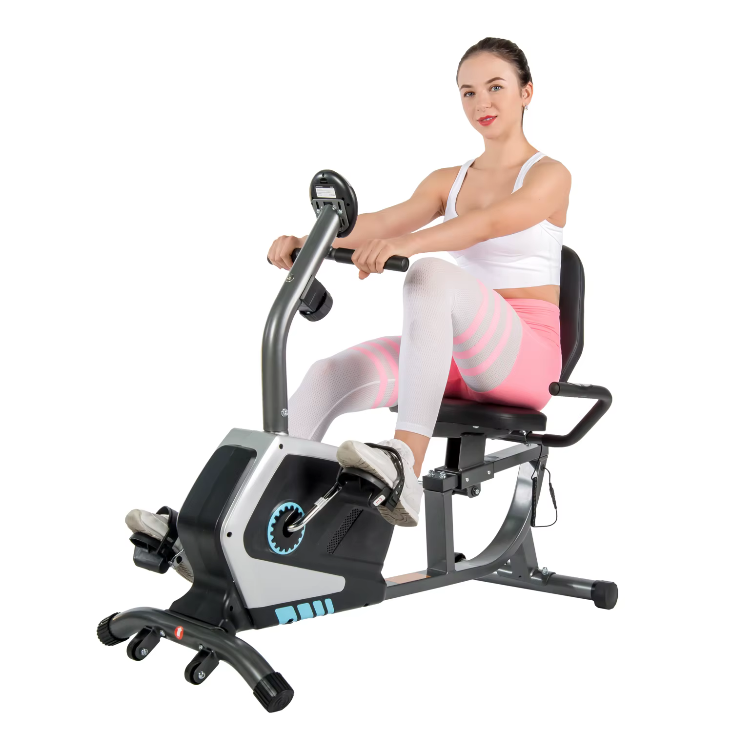 Recumbent Bike Comfortable Trainer Cardio Exercise Indoor Exercise Bike — image 4