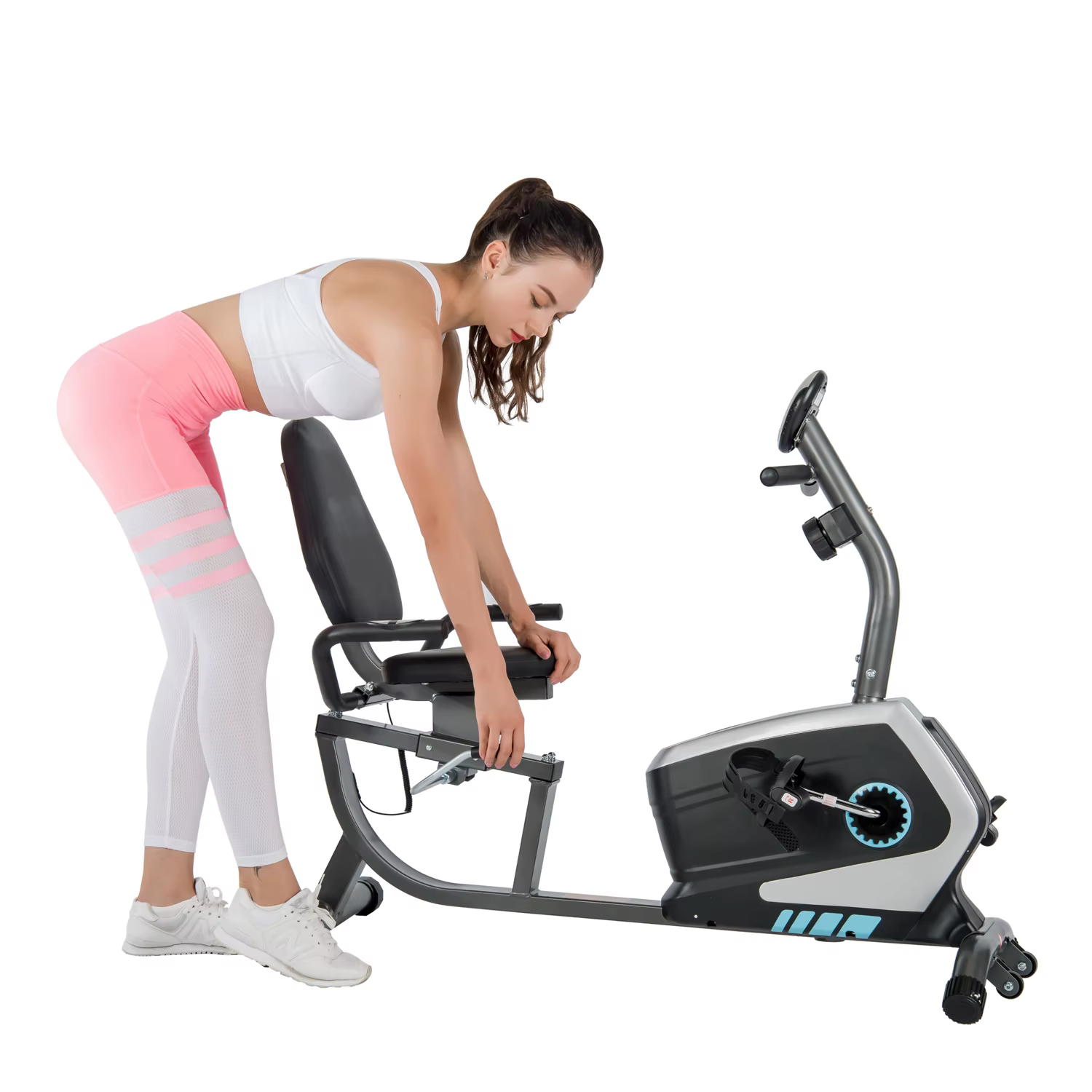 Recumbent Bike Comfortable Trainer Cardio Exercise Indoor Exercise Bike — image 5
