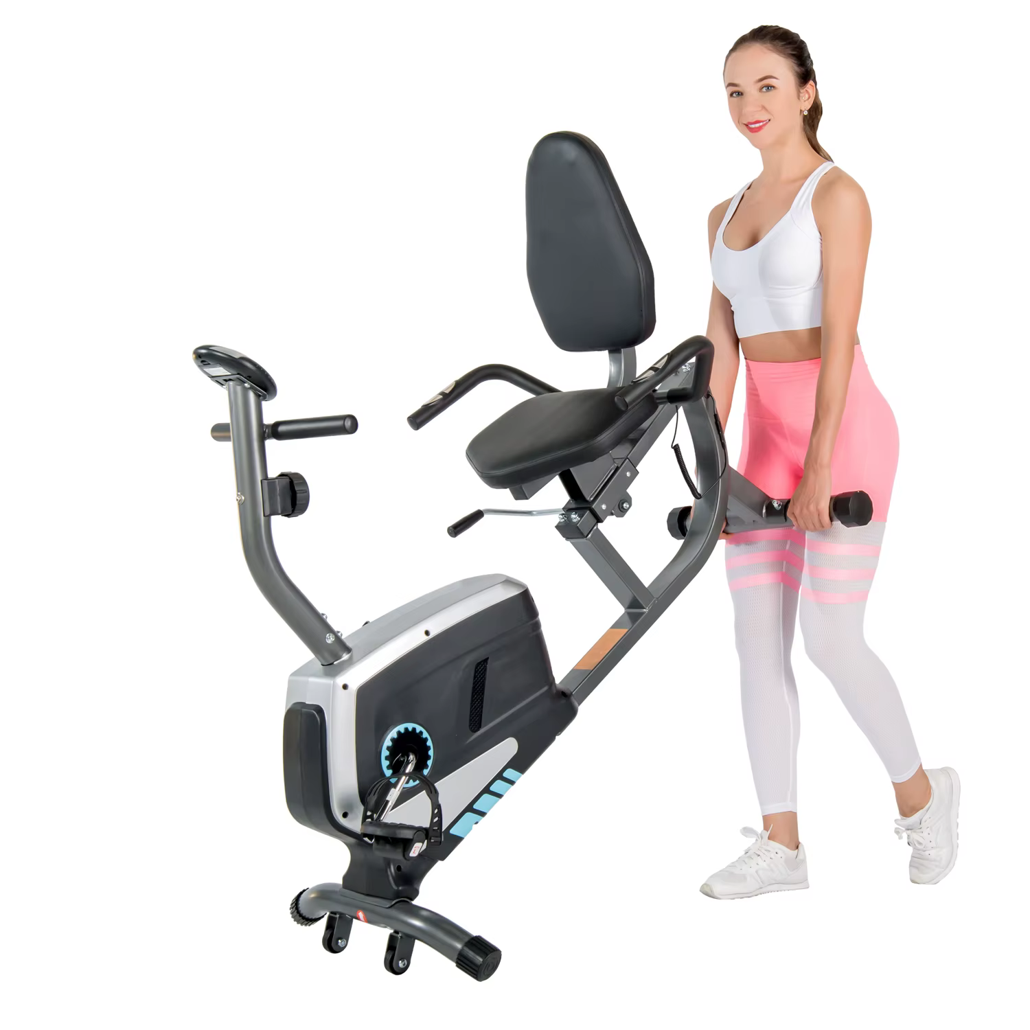 Recumbent Bike Comfortable Trainer Cardio Exercise Indoor Exercise Bike — image 6