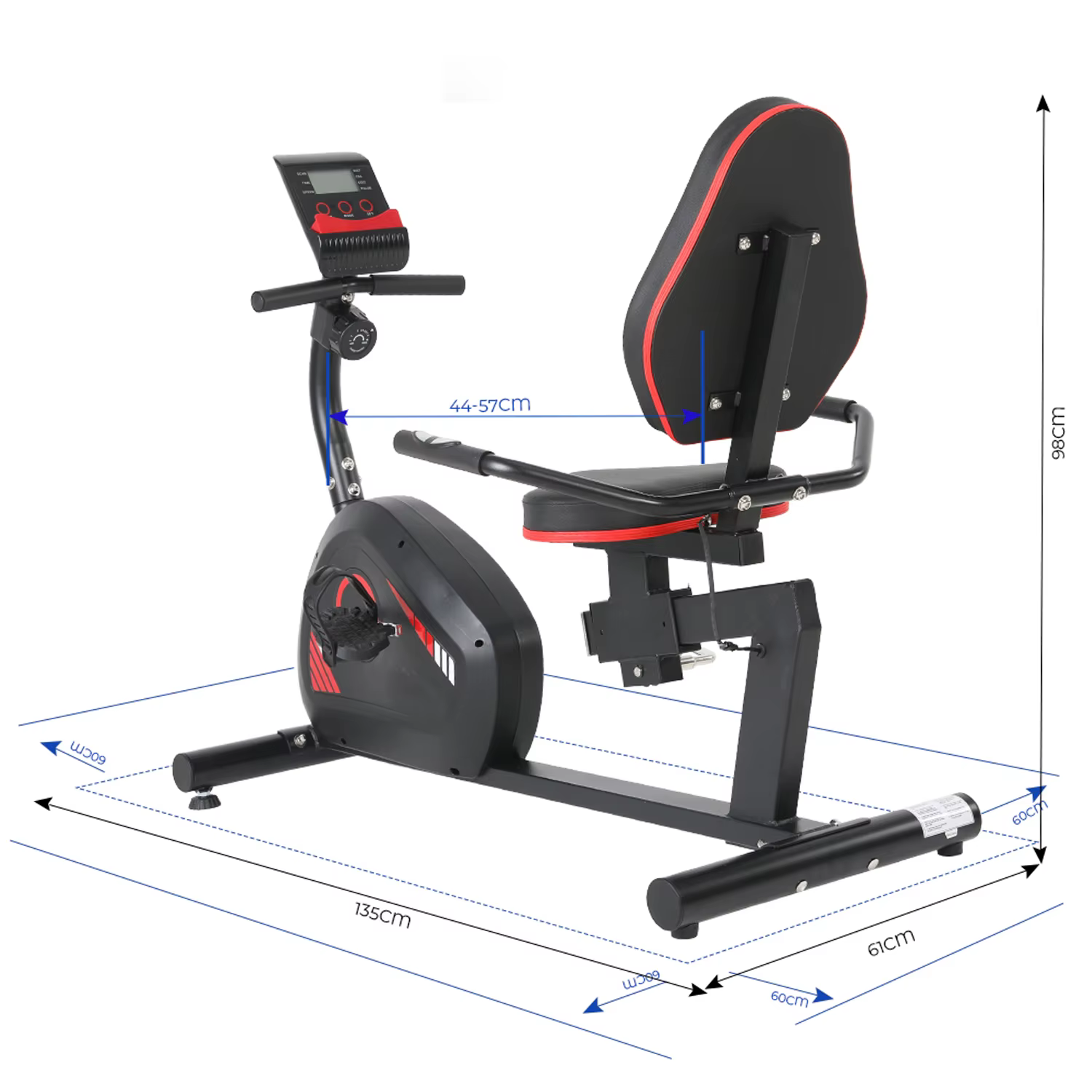 High Quality Magnetic Recumbent Exercise Bike — image 6