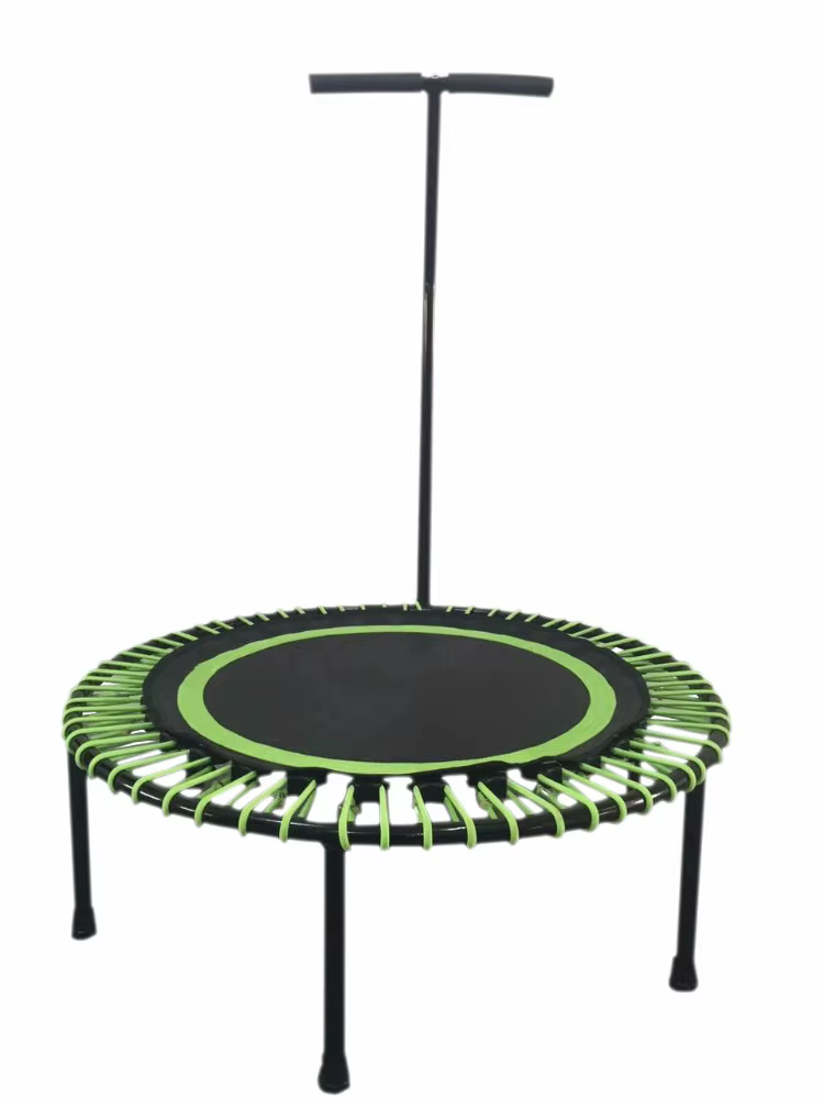 8ft Folding Gym Jump Sport Trampoline with Safety Net — image 4