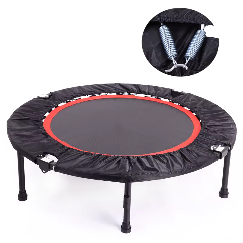 8ft Folding Gym Jump Sport Trampoline with Safety Net — image 5