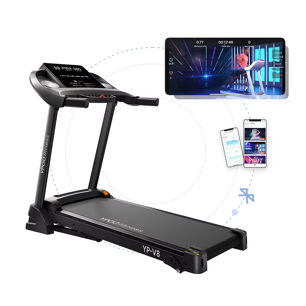 Smart Portable Foldable 12km/h Treadmill with 380mm Running Belt — image 5