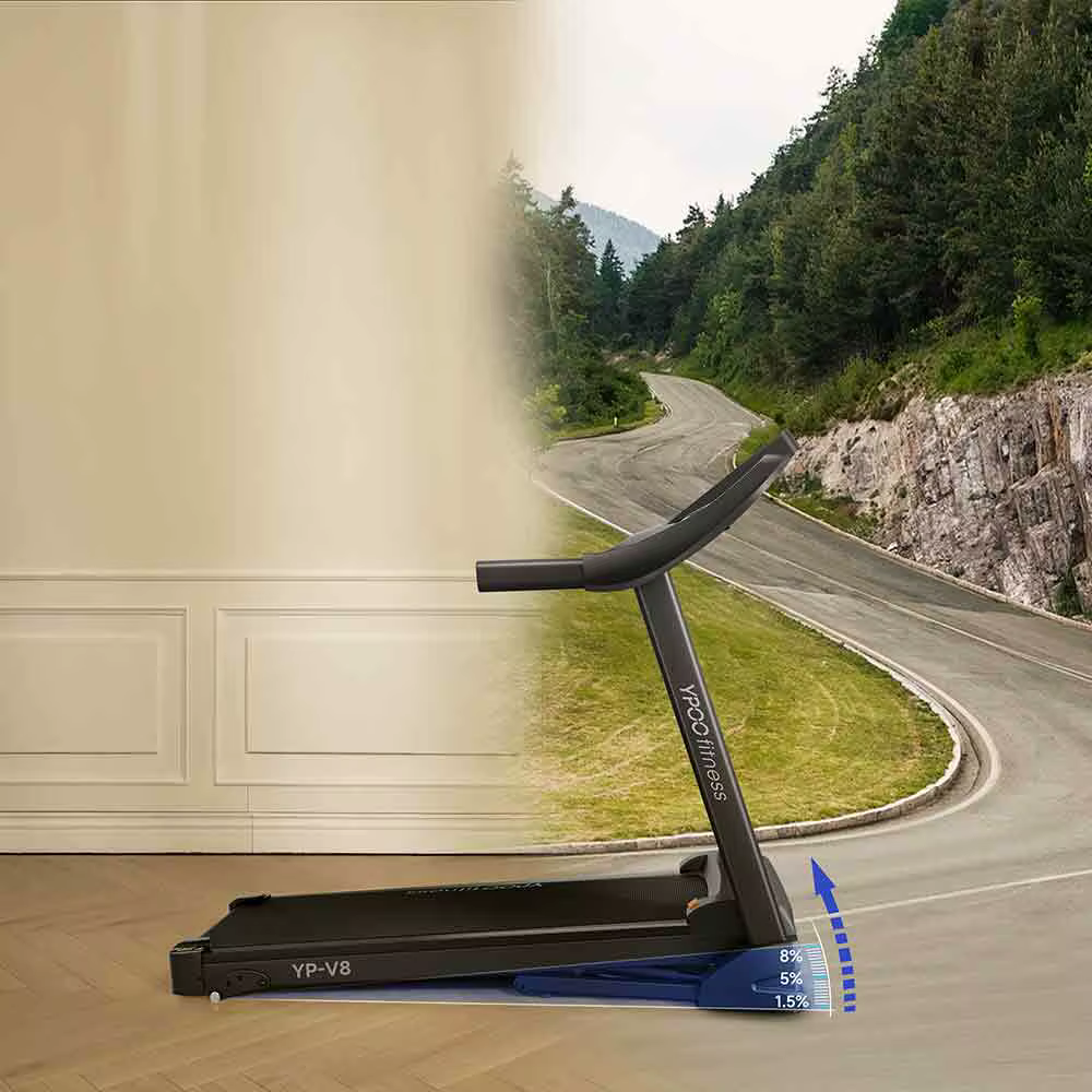 Smart Portable Foldable 12km/h Treadmill with 380mm Running Belt — image 6