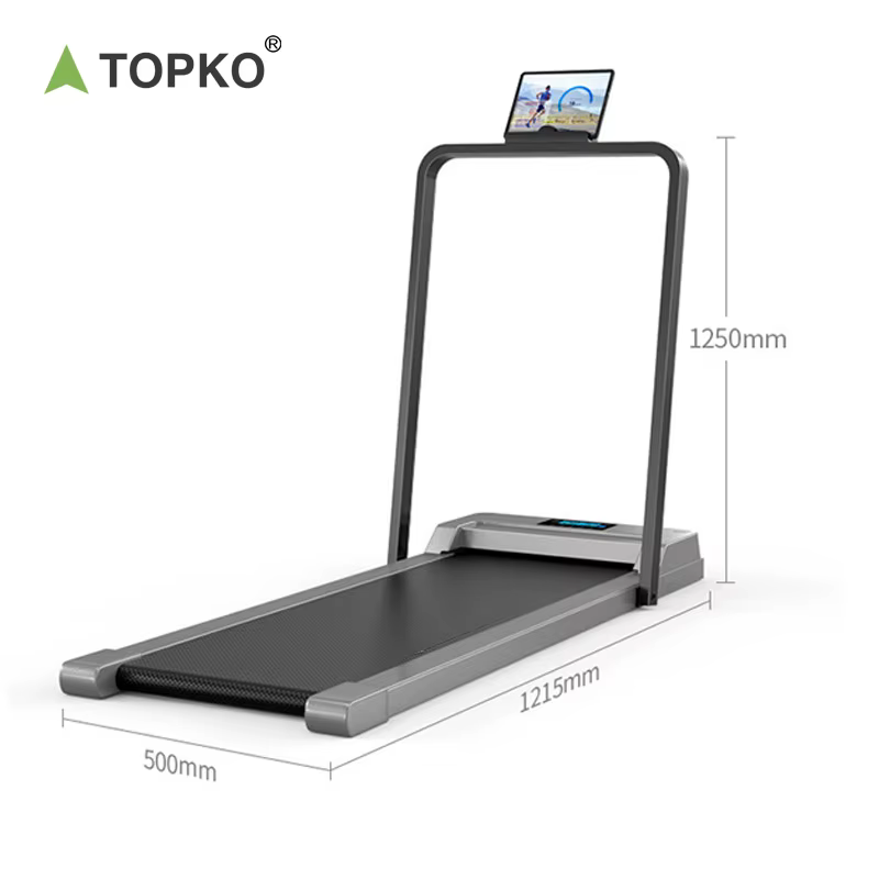 TOPKO Folding Walking Pad Treadmill with Handles — image 3