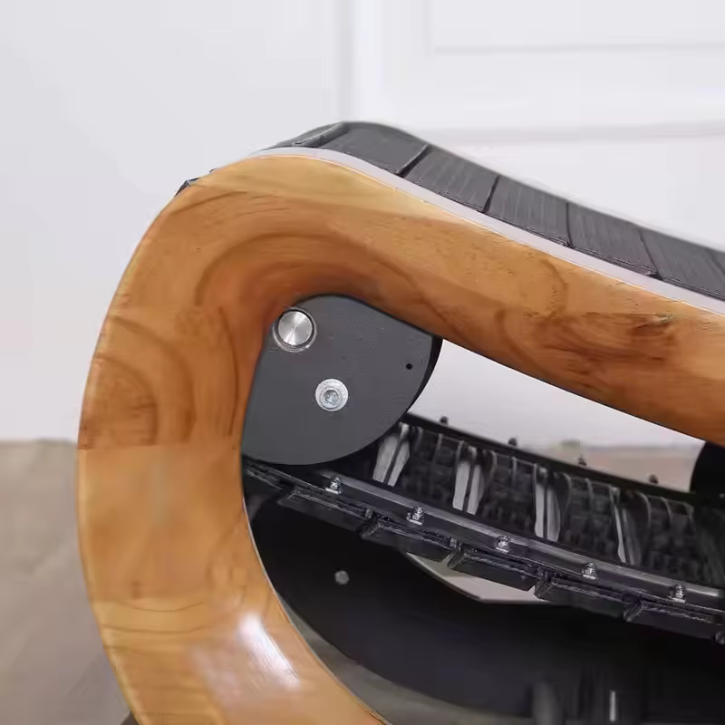 Custom Logo Commercial Wood Curve Mechanical Treadmill — image 5