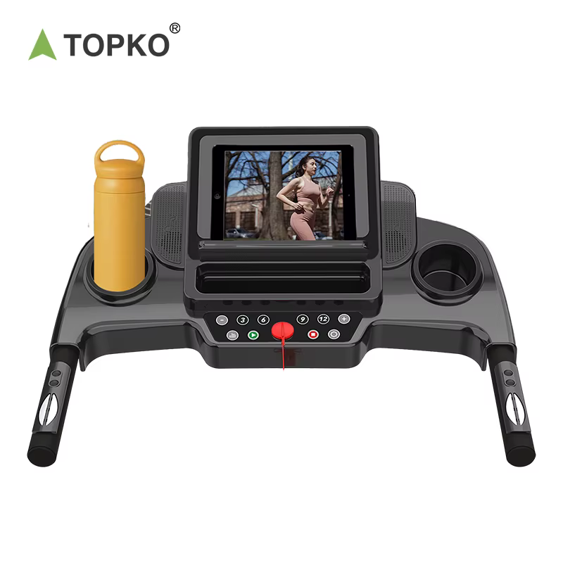 Topko Portable Flat Treadmill Home Gym Fitness Mini Running Walking Machine — image 5