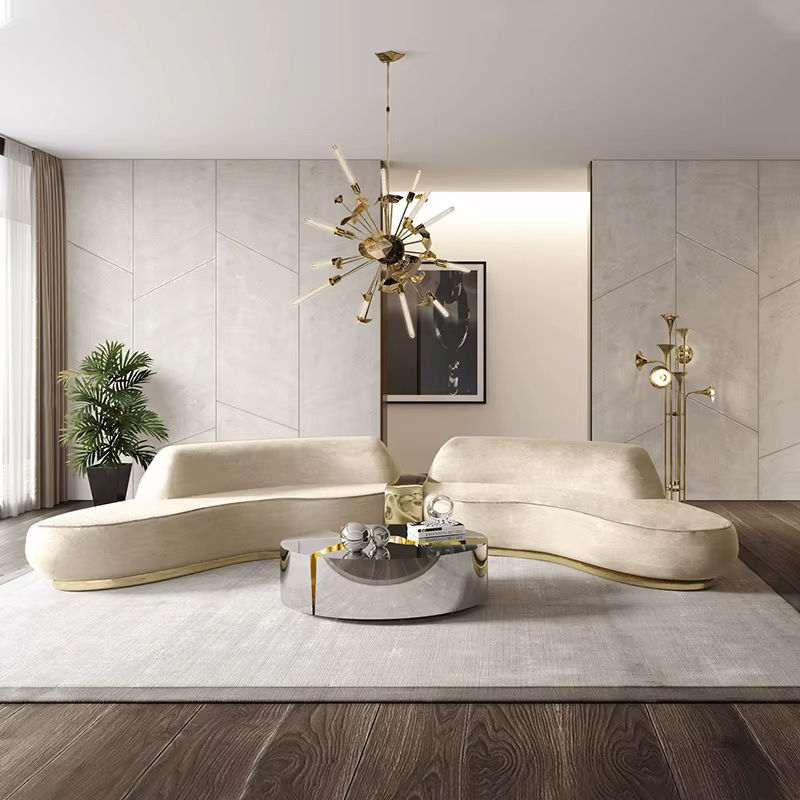 Luxury Modern Curved Sectional Sofa — image 4