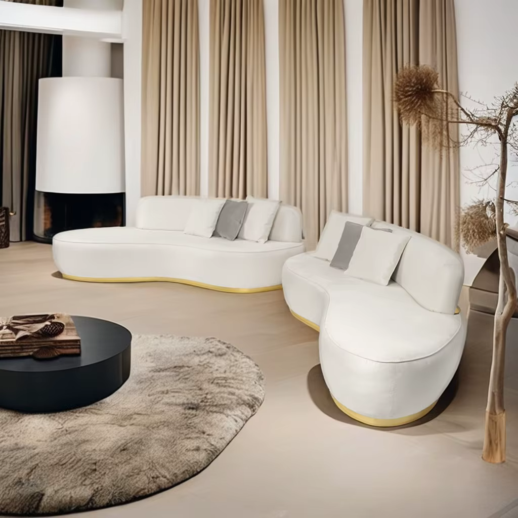 Luxury Modern Curved Sectional Sofa — image 6
