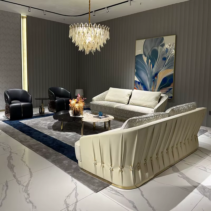 Furnistyle Custom Made Modern Luxury Living Room Sofa Set — image 3
