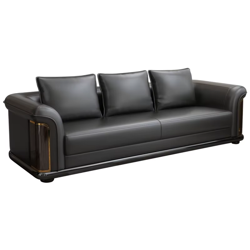 Furnistyle Foshan Luxury Italian Design Living Room Leather Sofa Set — image 5