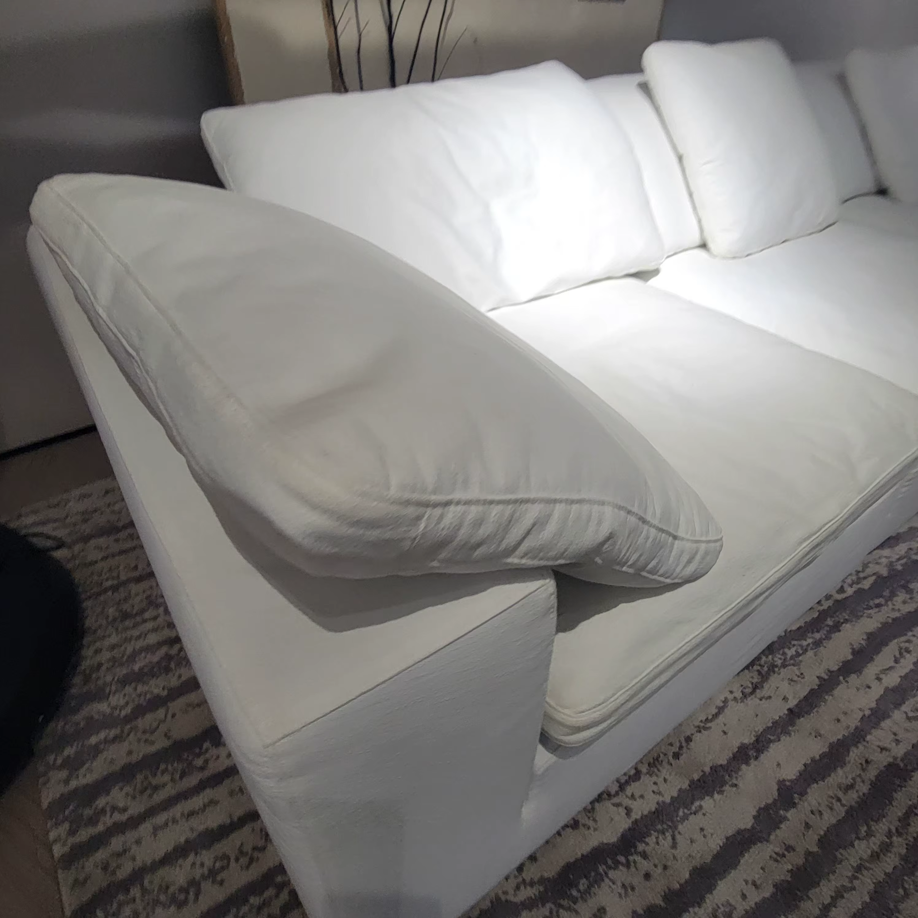 Furnistyle Nordic Minimalist Beige Modular Sectional Sofa Set — image 2