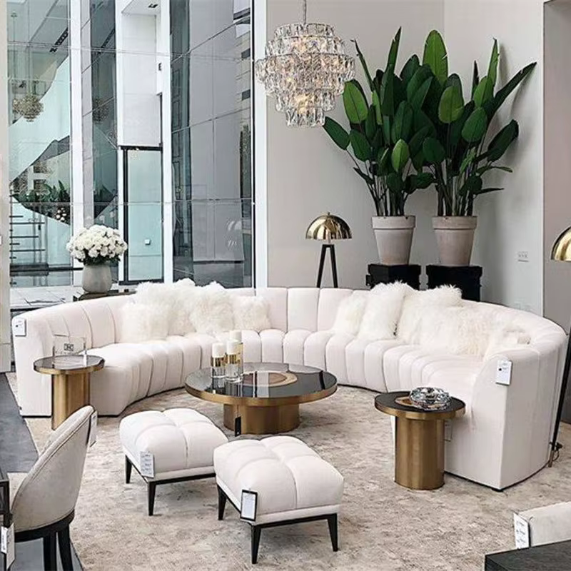 Furnistyle Custom High-end Semi-circular Sofa Set — image 2