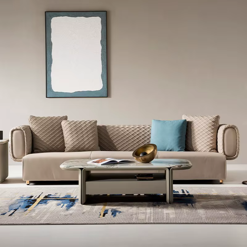 Modern Sala Executive Arabic Livingroom 7-Seater Sectional Sofa Set — image 2