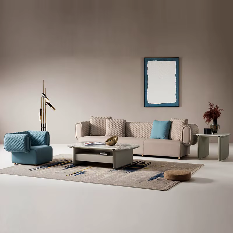 Modern Sala Executive Arabic Livingroom 7-Seater Sectional Sofa Set — image 4