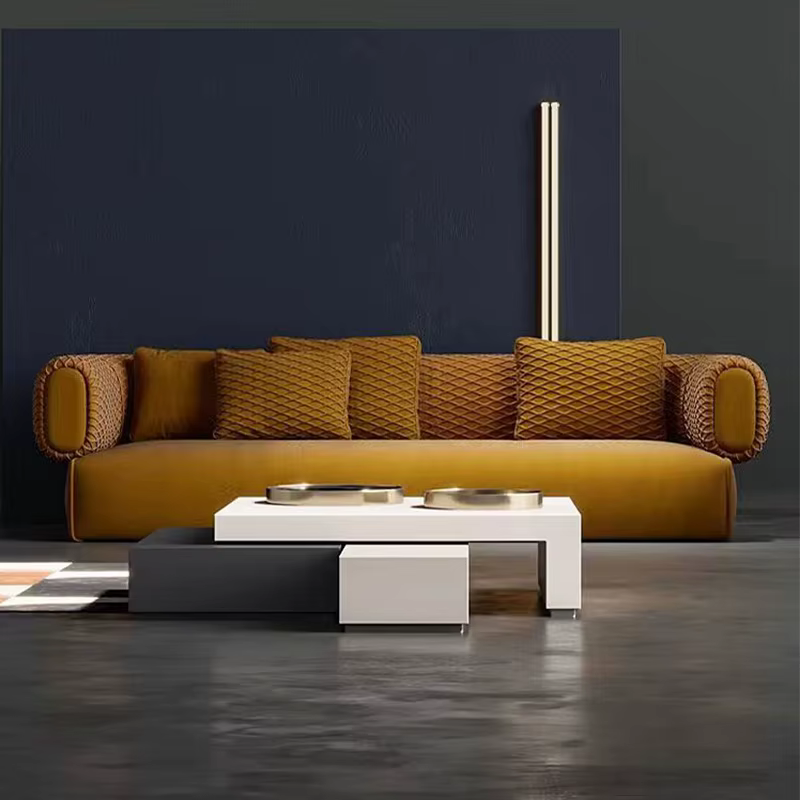 Modern Sala Executive Arabic Livingroom 7-Seater Sectional Sofa Set — image 5