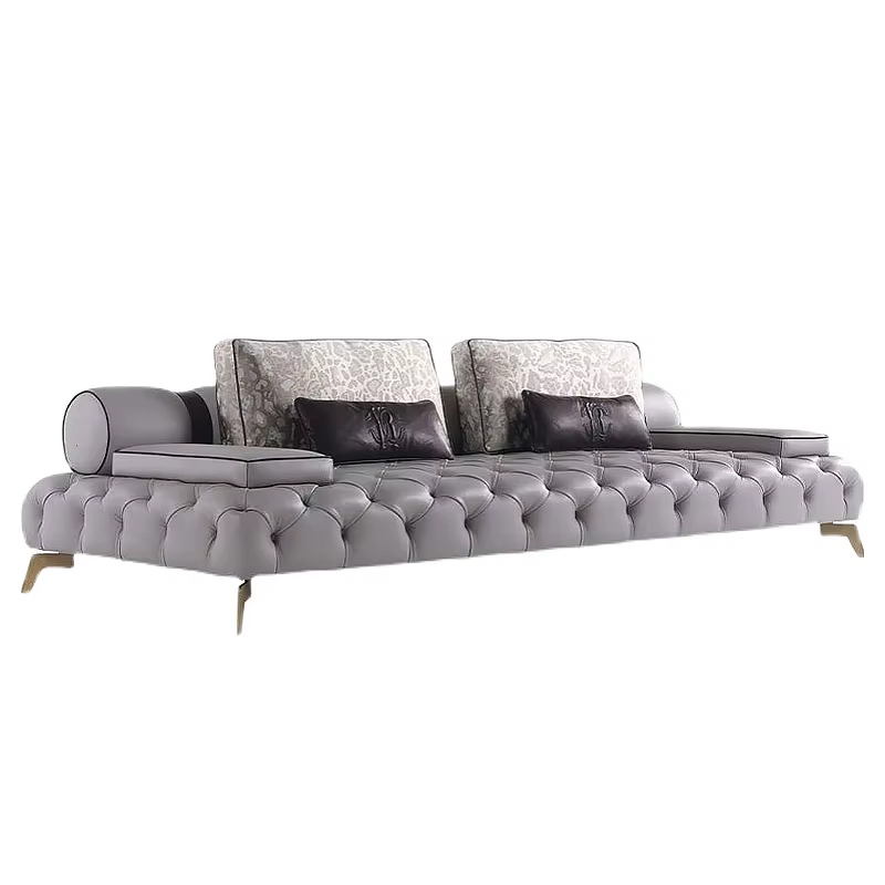Furnistyle Modern Germany Living Room Leather Sofa — image 6