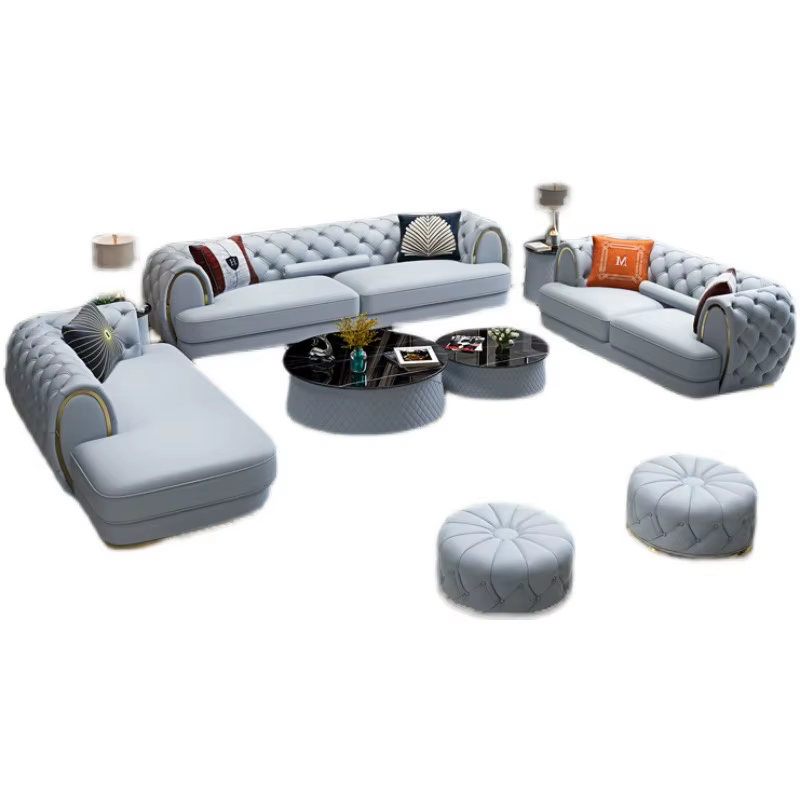 Furnistyle Italian Design Luxury Chesterfield Upholstered Sofa — image 5