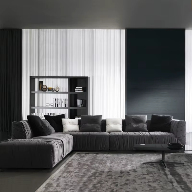 Furnistyle Simple Design Living Room Sectional 7 Seater Sofa Set — image 4