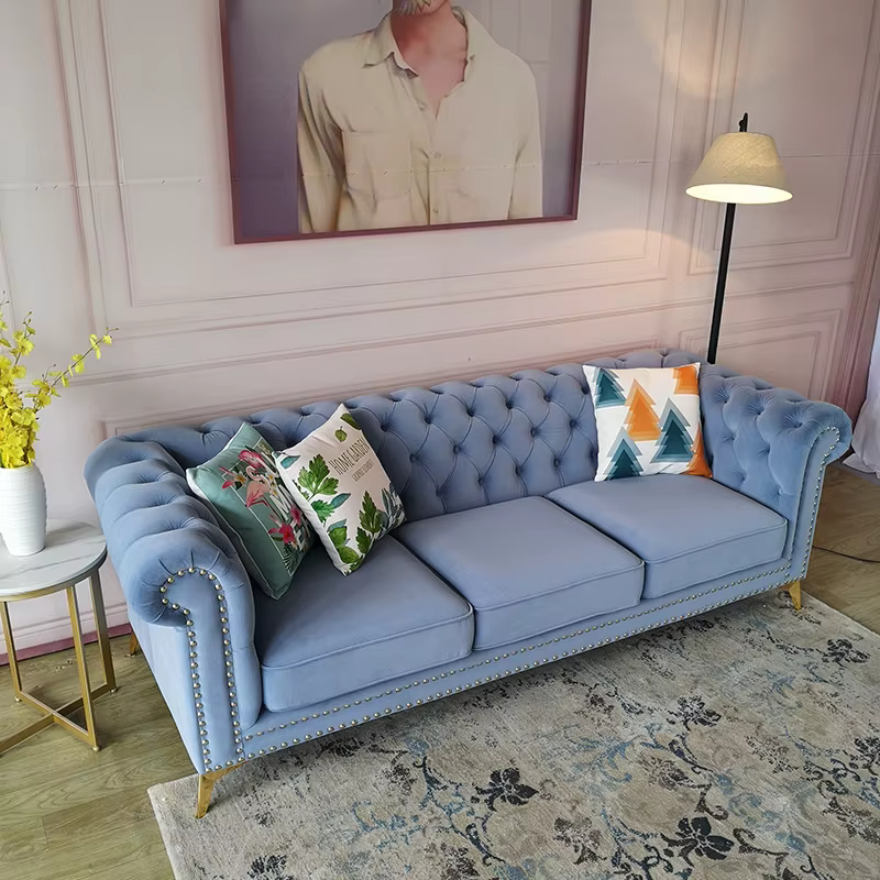 Furnistyle Luxury 3-Seater Chesterfield Sofa — image 2