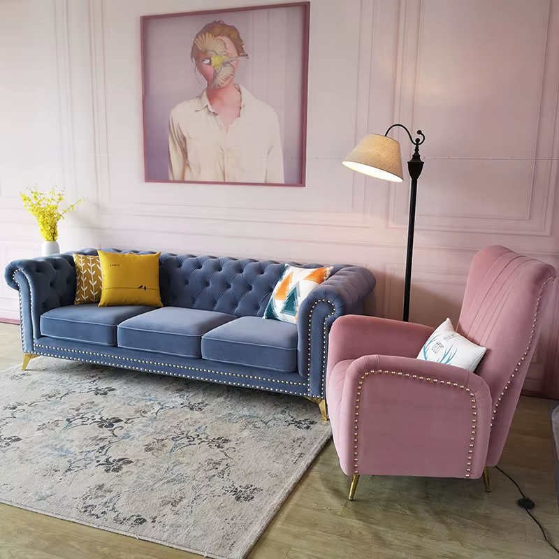 Furnistyle Luxury 3-Seater Chesterfield Sofa — image 3