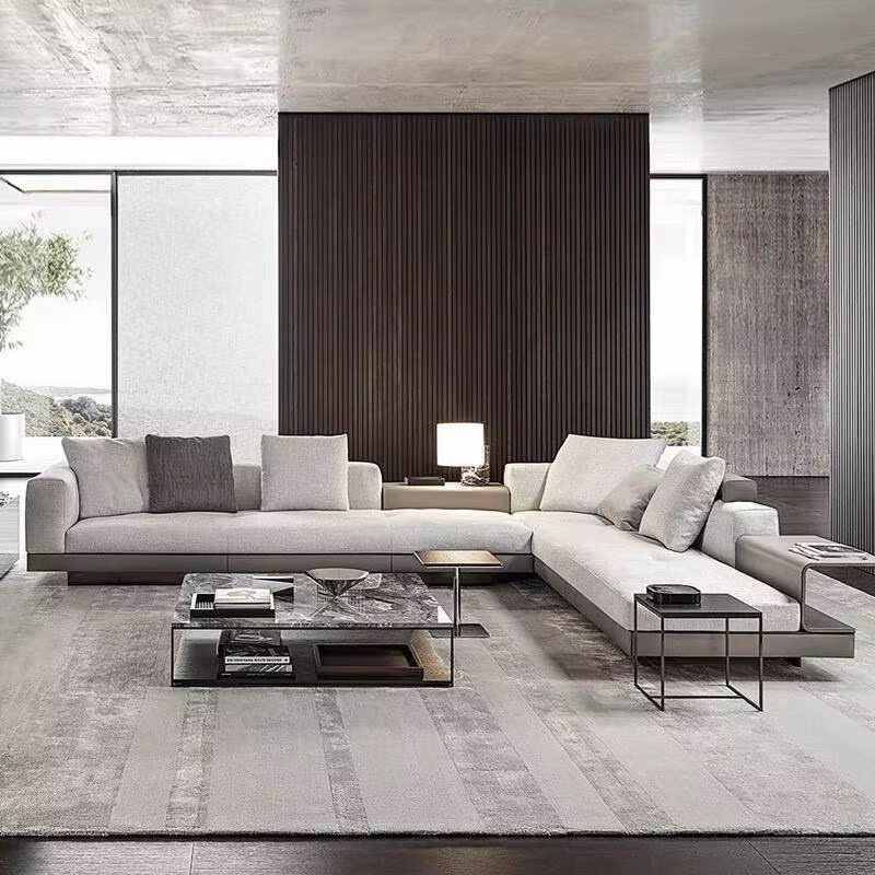 Furnistyle 3 Seater L Shape Sofa Live Room Set — image 2