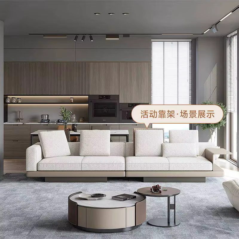 Furnistyle 3 Seater L Shape Sofa Live Room Set — image 3