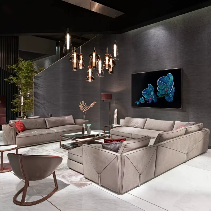 Furnistyle Luxury Design Velvet Sofa Set — image 2