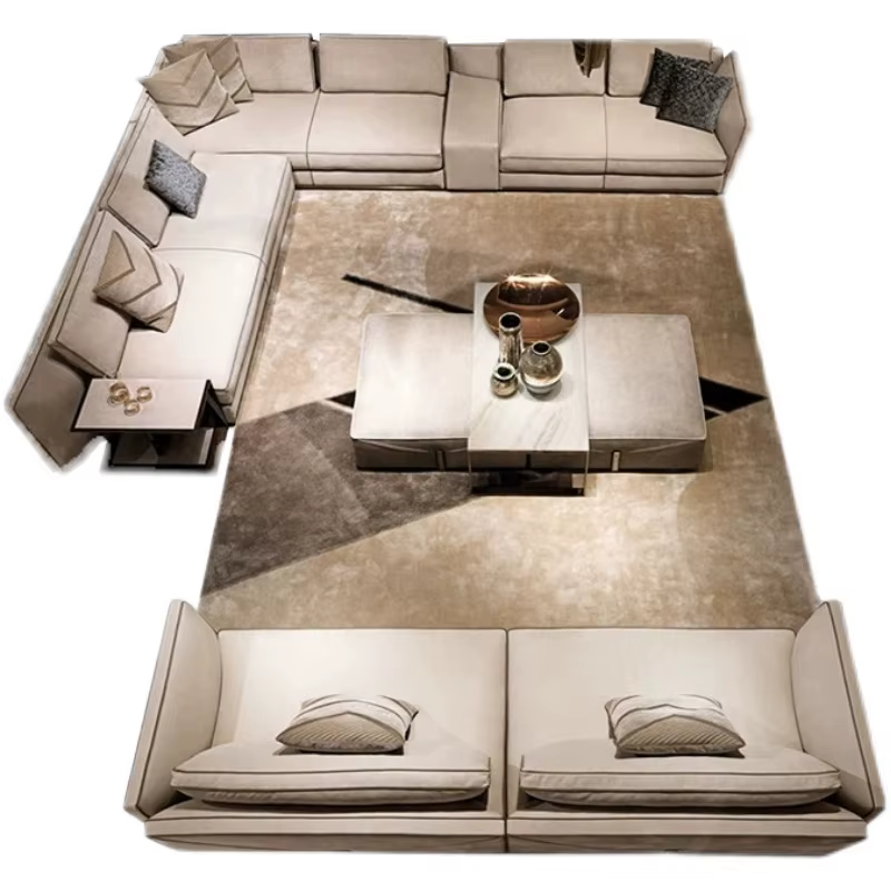 Furnistyle Luxury Design Velvet Sofa Set — image 5