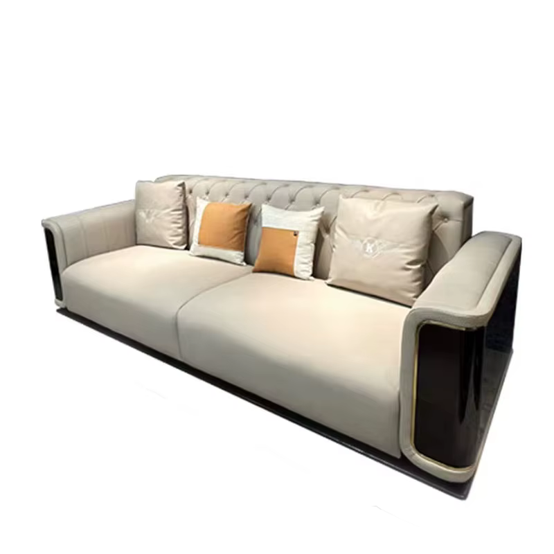 Furnistyle High Quality Luxury Leather Classic Sofa Set — image 5