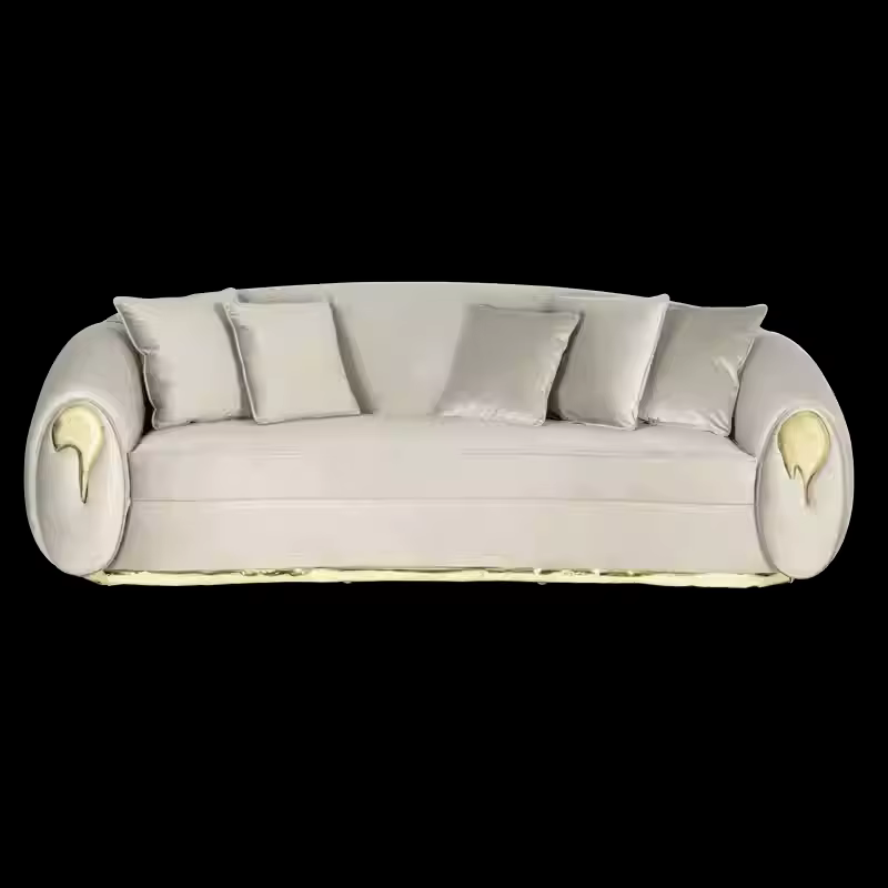Furnistyle Modern Minimalist Leather Sofa — image 2