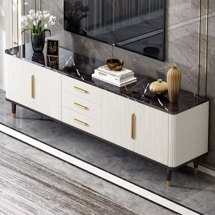 Modern Luxury TV Table Living Room Furniture — image 4