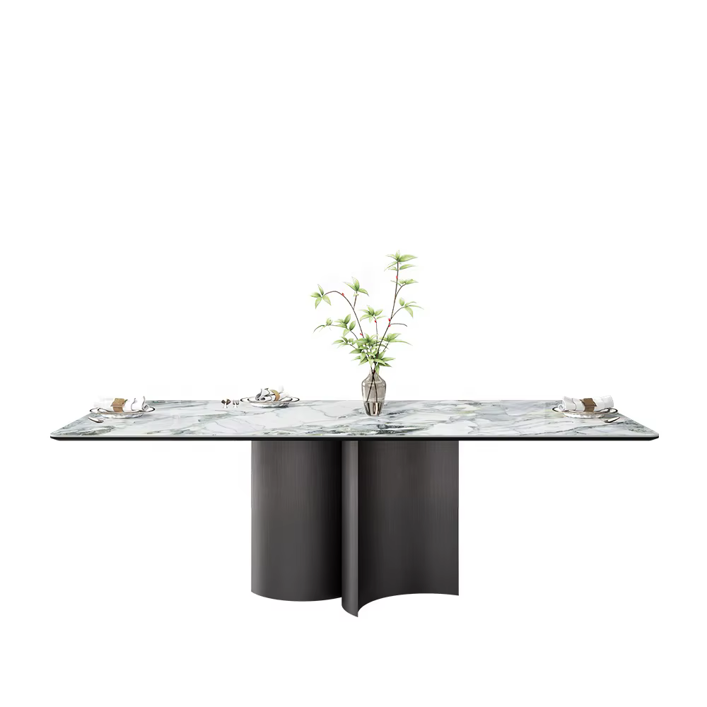Luxury Nordic 4-Seater Square Dining Table and Chairs Set — image 5