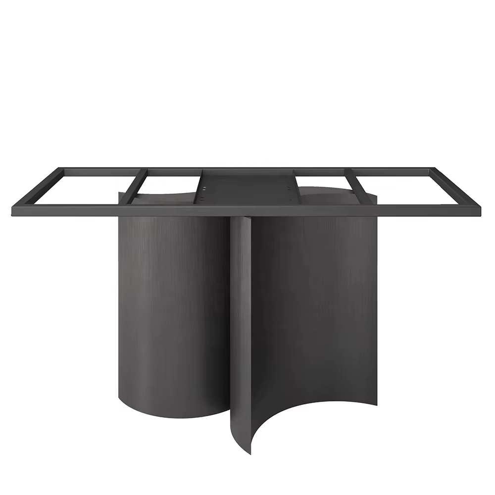 Large Dining Table Turntable Sintered Stone Round Lazy Susan Dining Table — image 3