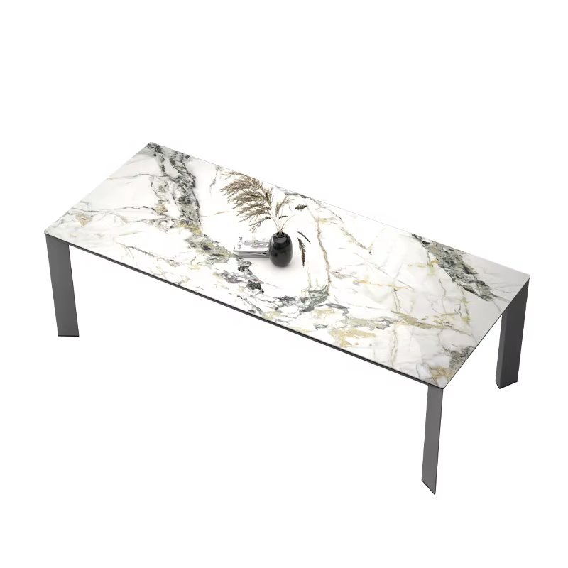 Luxury Rectangular Dining Table Set with 10 Chairs — image 6