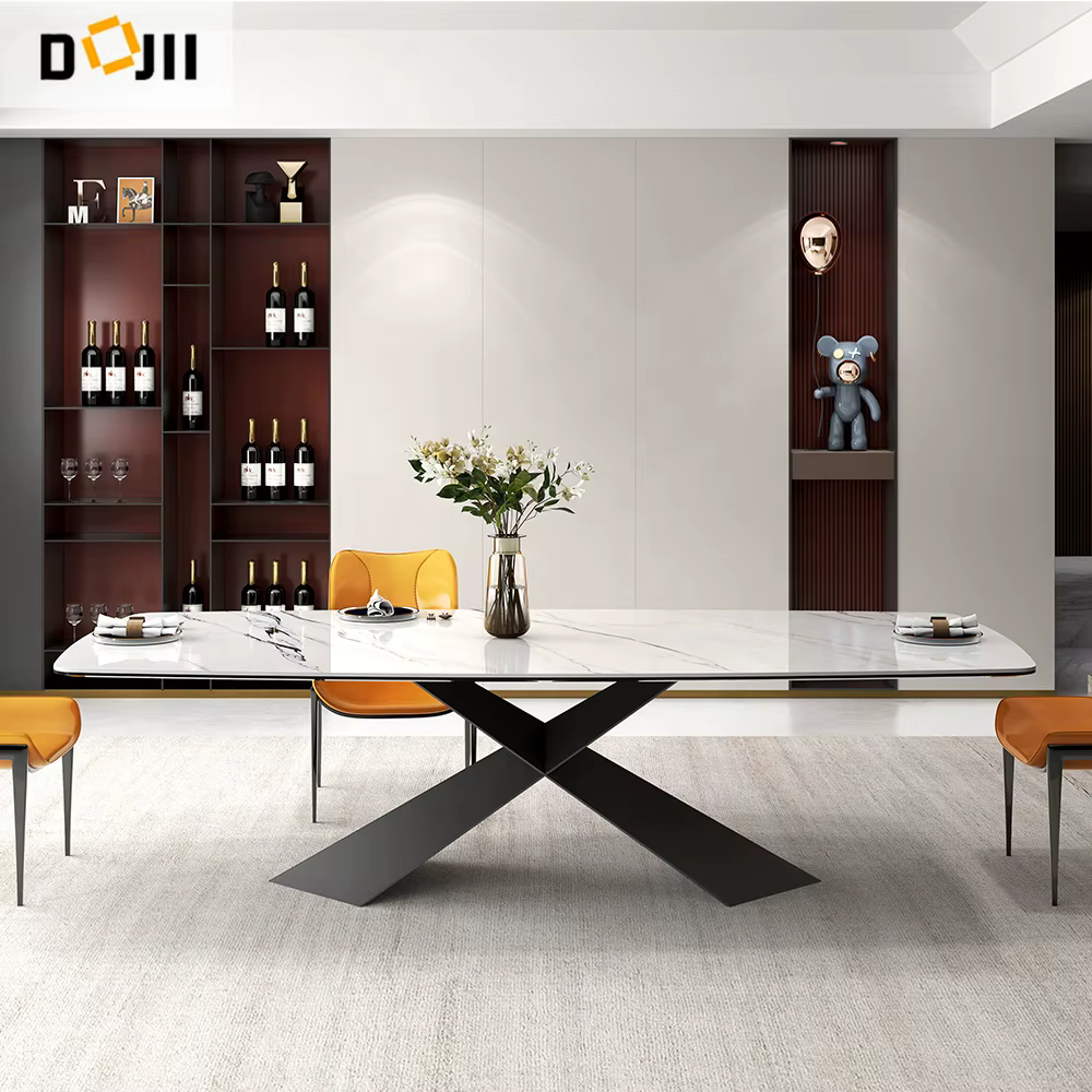 Tianjin Formal Traditional Marble Dining Tables and Chairs Set — image 2