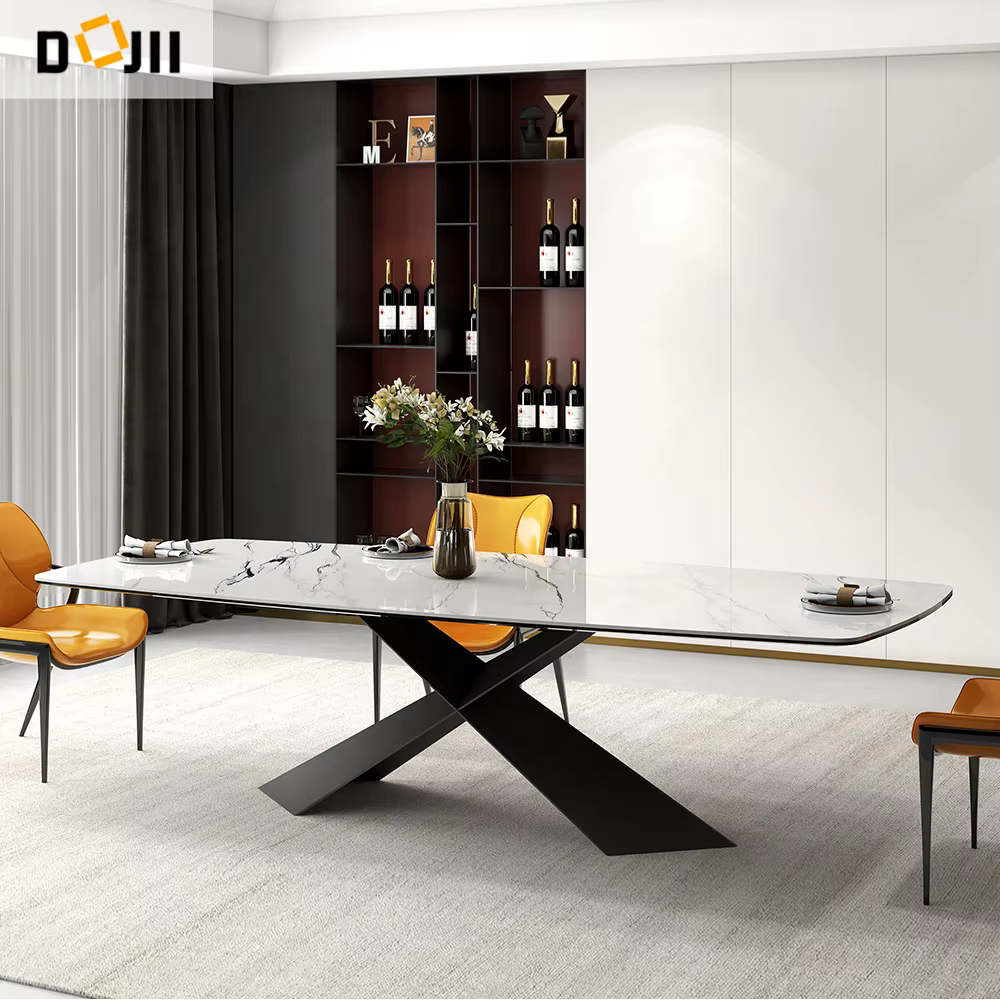 Tianjin Formal Traditional Marble Dining Tables and Chairs Set — image 3