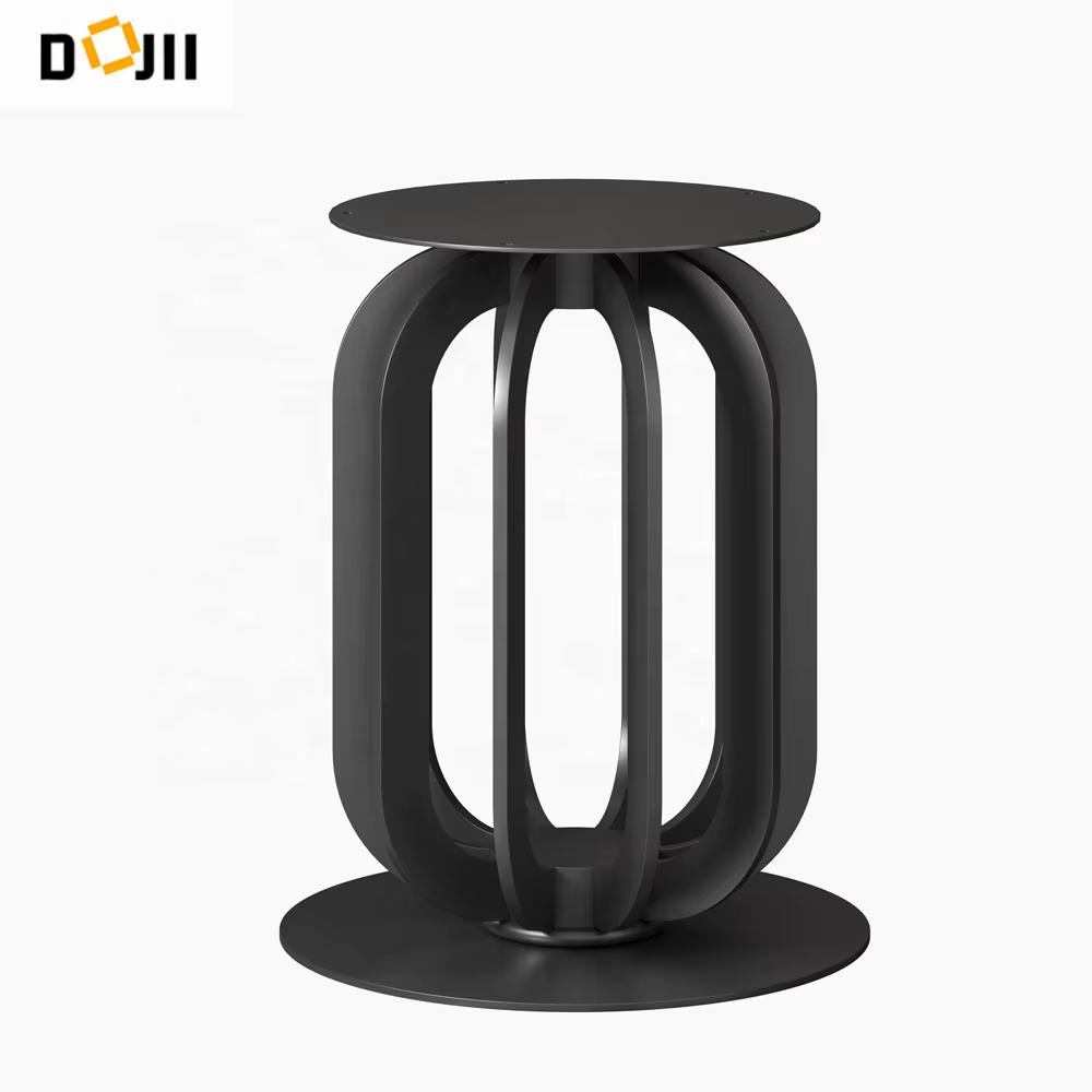 Round Dining Room Sculptural Shapes 10 Person Table with Slate Top — image 6