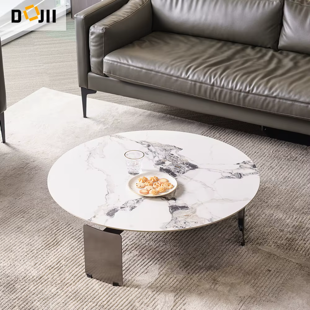 Multifunctional Nesting Travertine Coffee Table Set — image 5