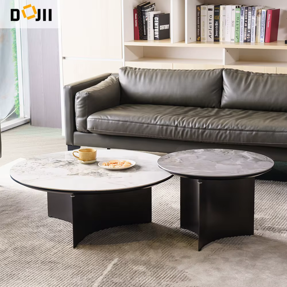 Italian Living Room Luxury Round Small Coffee Table — image 3