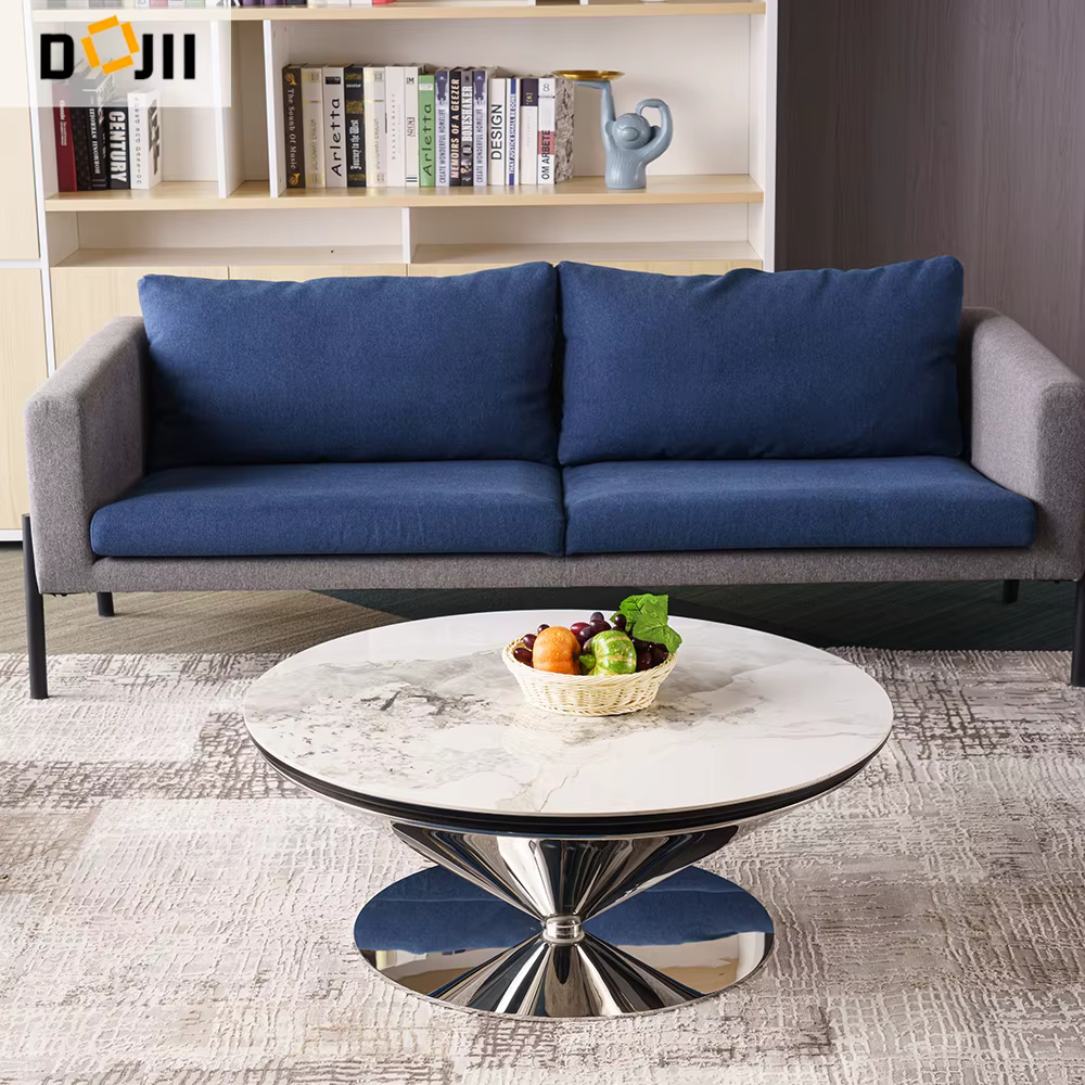 Italian Light Luxury French Style Living Creative Flying Saucer Coffee Tea Table — image 3