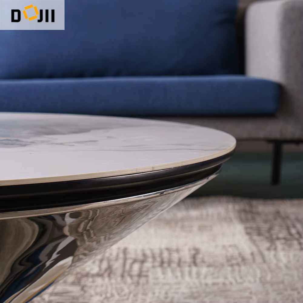 Italian Light Luxury French Style Living Creative Flying Saucer Coffee Tea Table — image 5